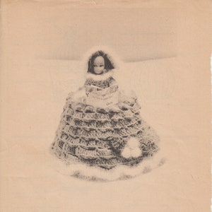 Modello PDF vintage all'uncinetto - Copertina in tessuto Caroler