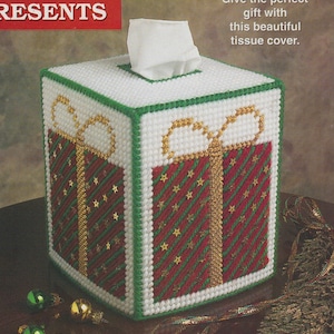 Perfect Gift Tissue Cover PDF plastic canvas pattern