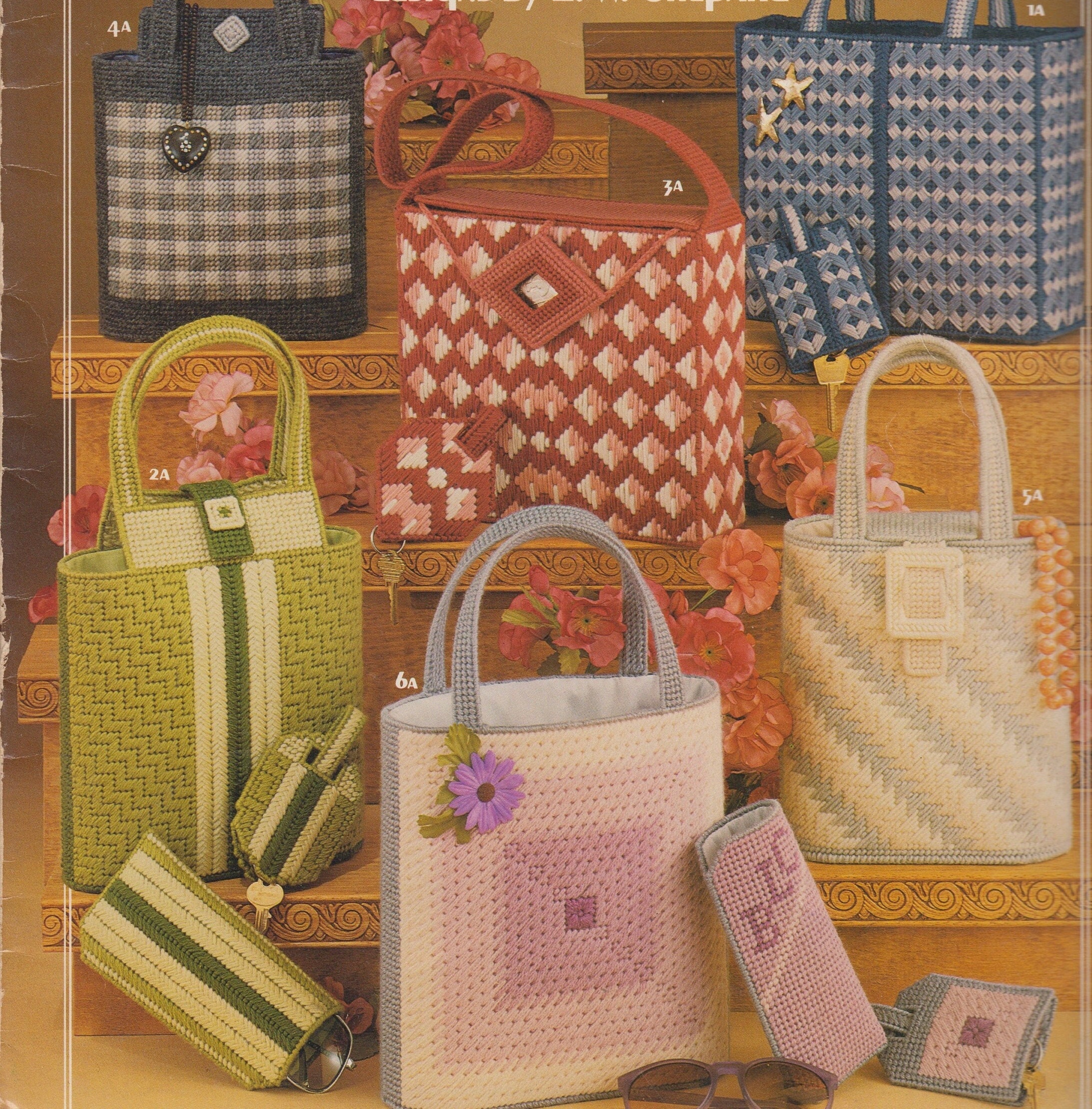 Plastic Canvas Bolsa De Malla Plastica Y Rafia Malla Plastica