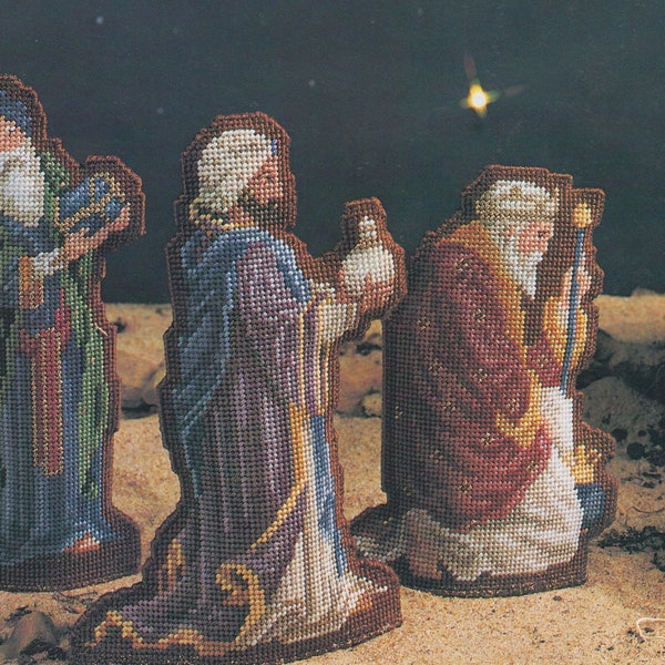 The Three Wise Men PDF plastic canvas pattern