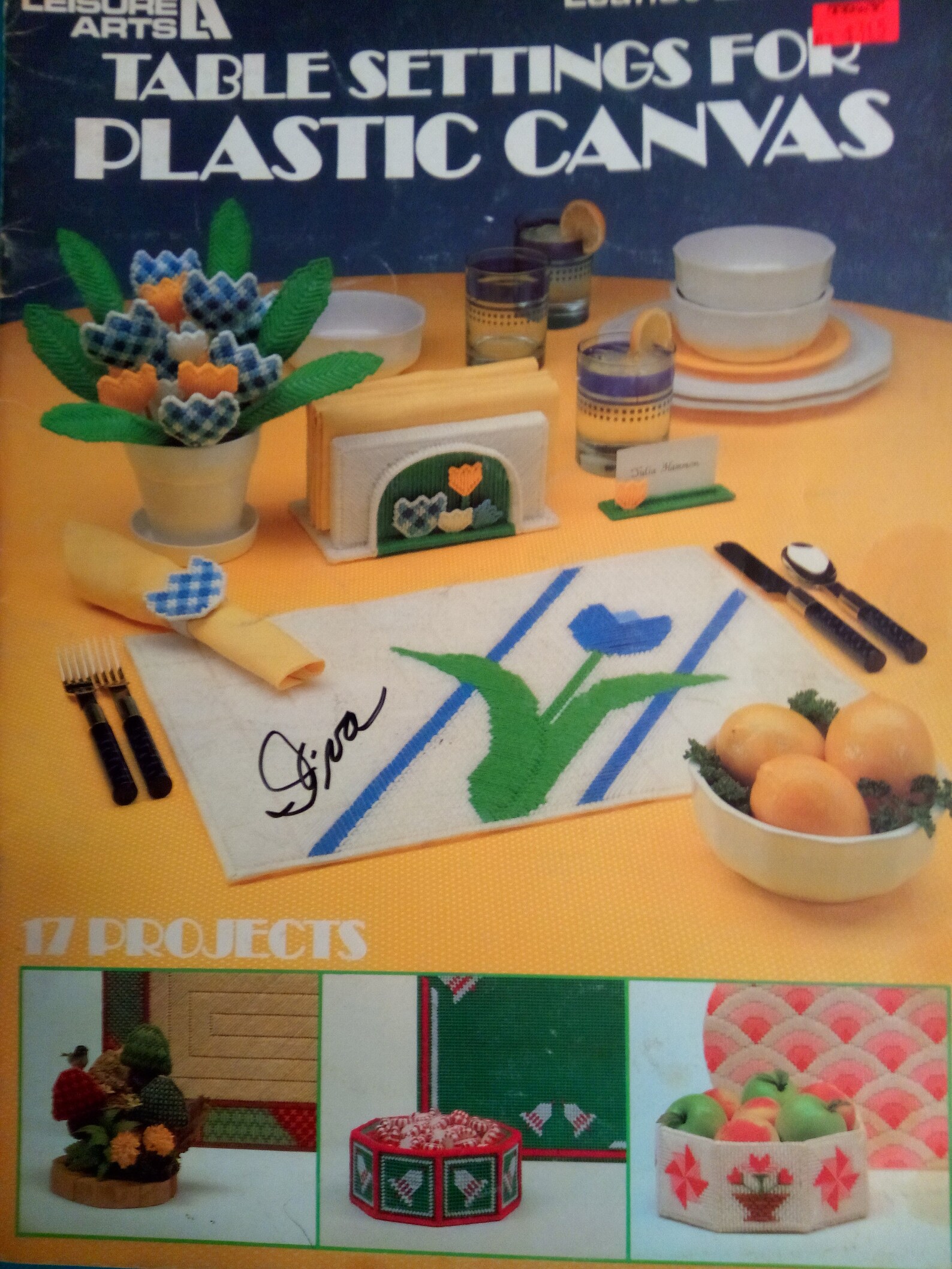 Table Settings for Plastic Canvas PRINT Plastic Canvas Pattern - Etsy
