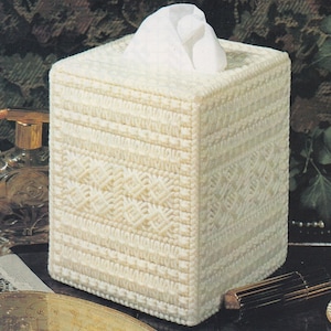 Plastic canvas vintage PDF pattern - delightful pattern