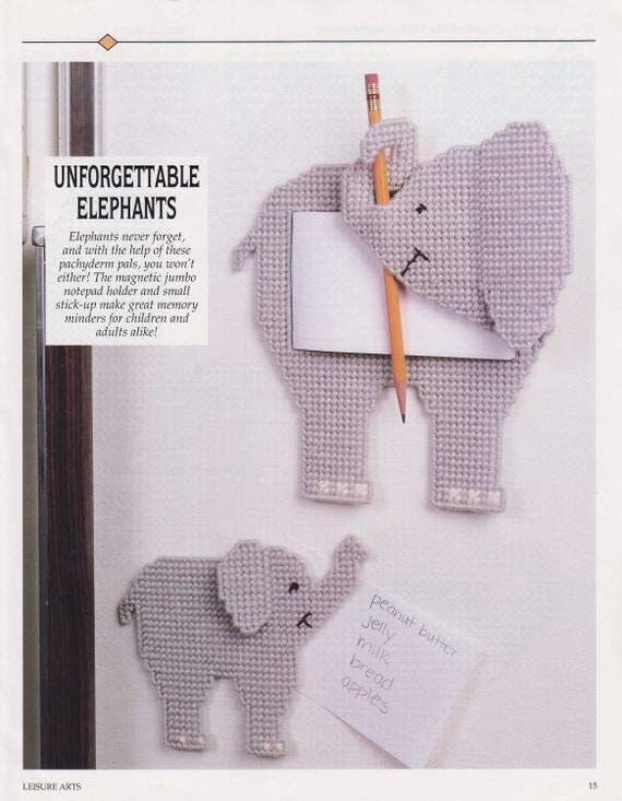 Unforgettable Elephants DIGITAL Plastic Canvas Pattern - Etsy