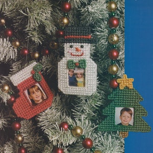 Picture Ornaments PDF plastic canvas pattern