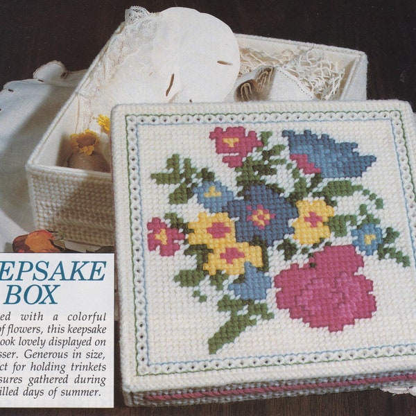 Keepsake Box PDF plastic canvas pattern