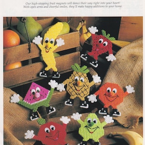 Boogie-Woogie Fruit PDF plastic canvas pattern