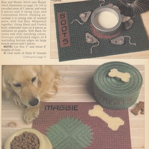 Pampered Pets PDF plastic canvas pattern