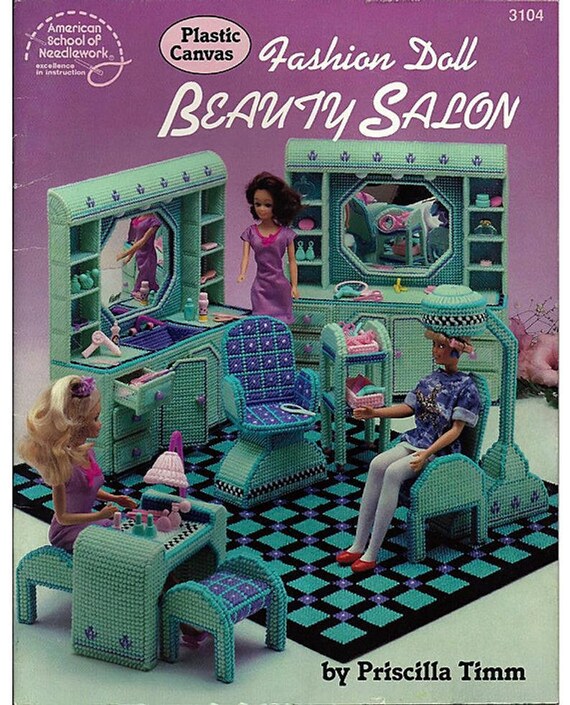 Fashion Doll Beauty Salon DIGITAL Plastic Canvas Pattern Etsy