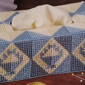 Country Quilt Baskets PDF plastic canvas pattern