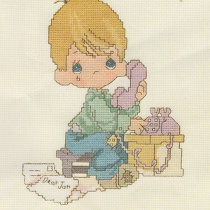 Vintage PDF cross stitch pattern - precious moments