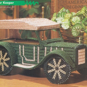 Classic Car Keeper PDF plastic canvas pattern