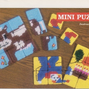 Mini Puzzles PDF plastic canvas pattern