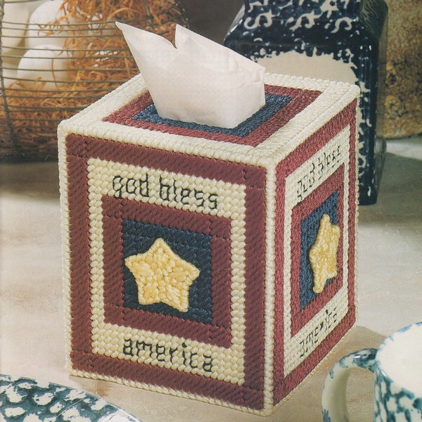 American Blessing PDF plastic canvas pattern