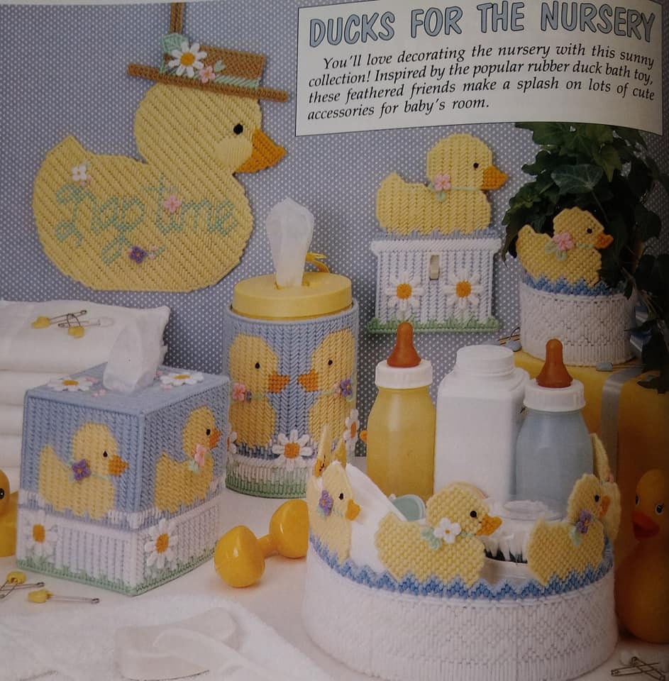 Ducks for the Nursery PDF plastic canvas pattern