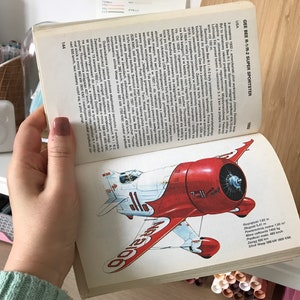 Libro de aviones ilustrado vintage / Ilustraciones de aviones vintage / Ilustraciones de aviones / Libro de aviones