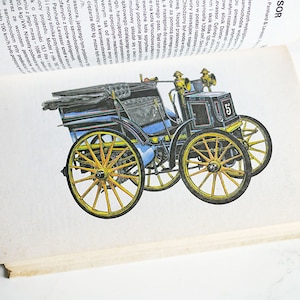 Vintage Illustrated Car Book | Vintage Car Illustrations | Car Illustrations | Car book