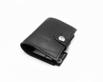 Man pocket inner tube wallet, handmade upcycled wallet, waterproof vegan wallet, eco gift idea for man, money clip wallet, inner tube wallet