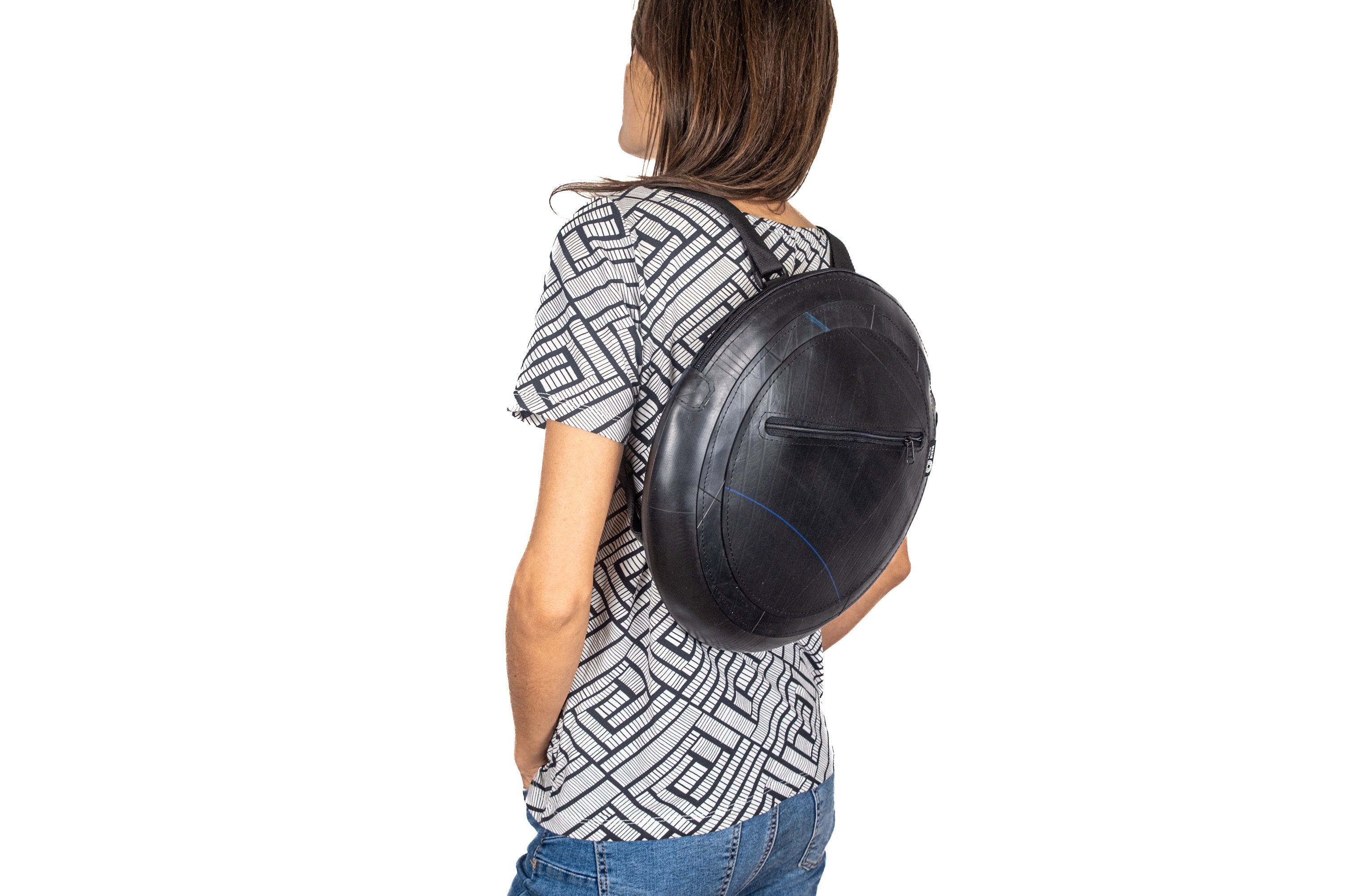 Casual Sling Backpack, Recycled Tire Tube Bag