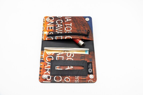 rubber tobacco pouch Pocket Tobacco Pouch Made From Inner Tube and Recycled PVC, Handmade Vegan Tobacco  Pouch, Rubber Tobacco Case, Smoker's Gift Idea