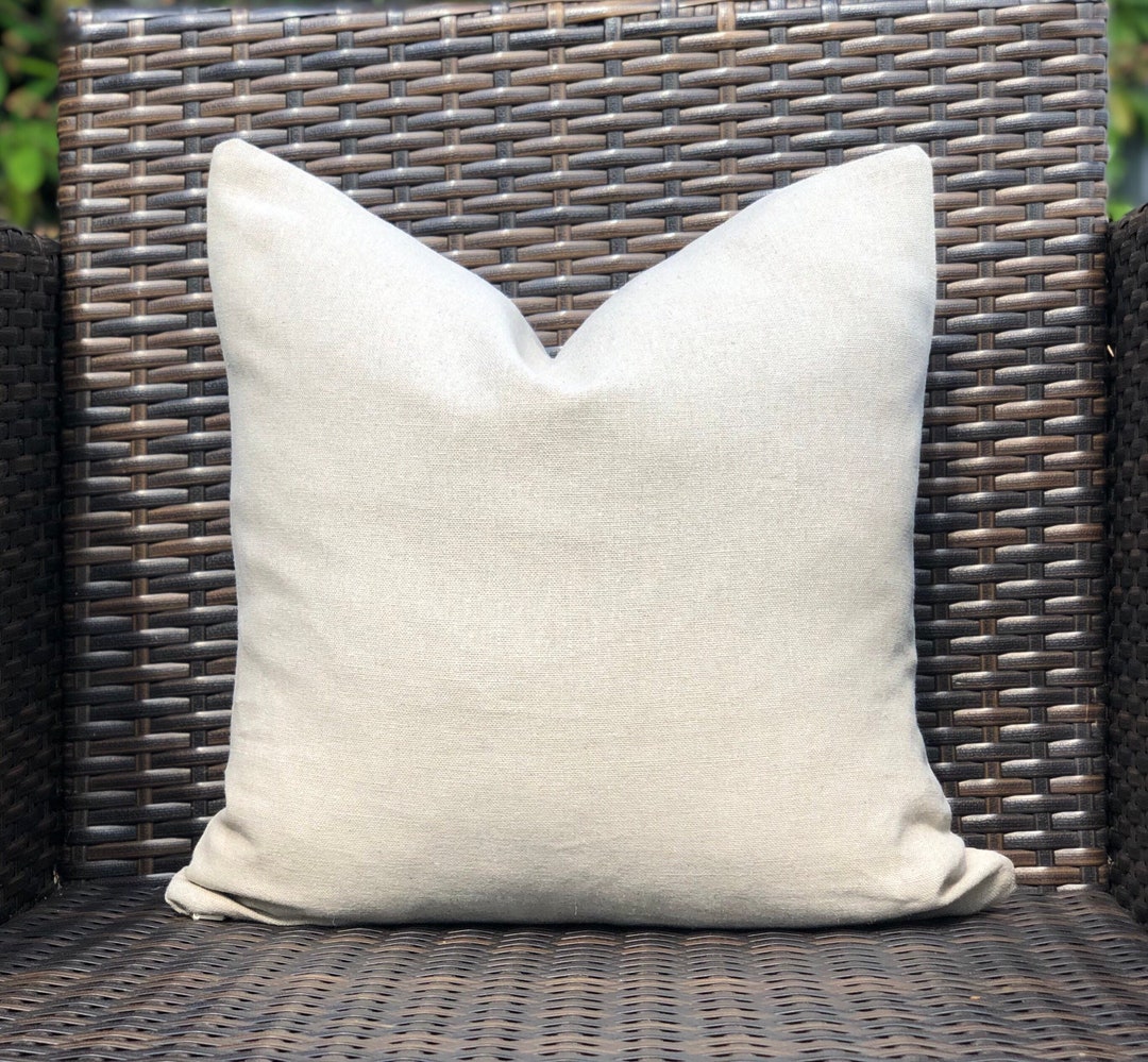 Beige Linen Cushion Cover Square Linen Cushion Cover Eco Etsy New Zealand