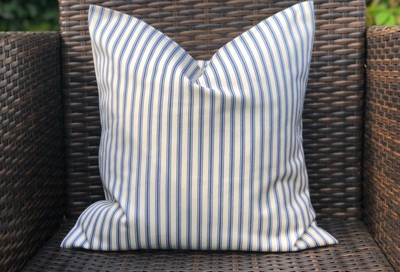 Ticking cushion covers cheap