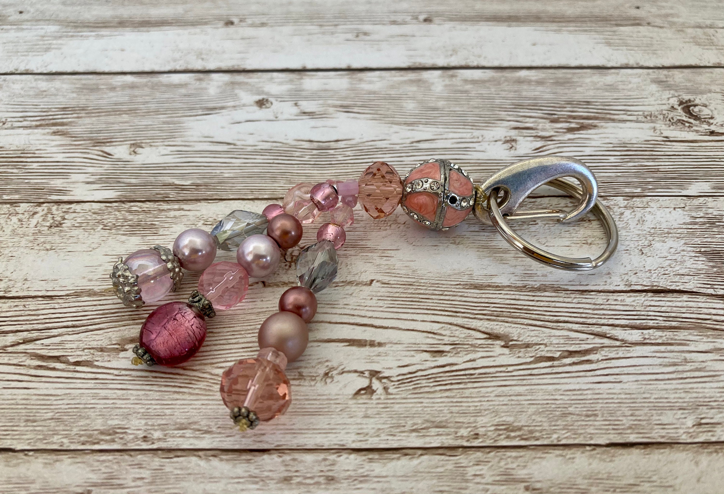 Beaded Key Fob Key Chain Purse Accessory Etsy