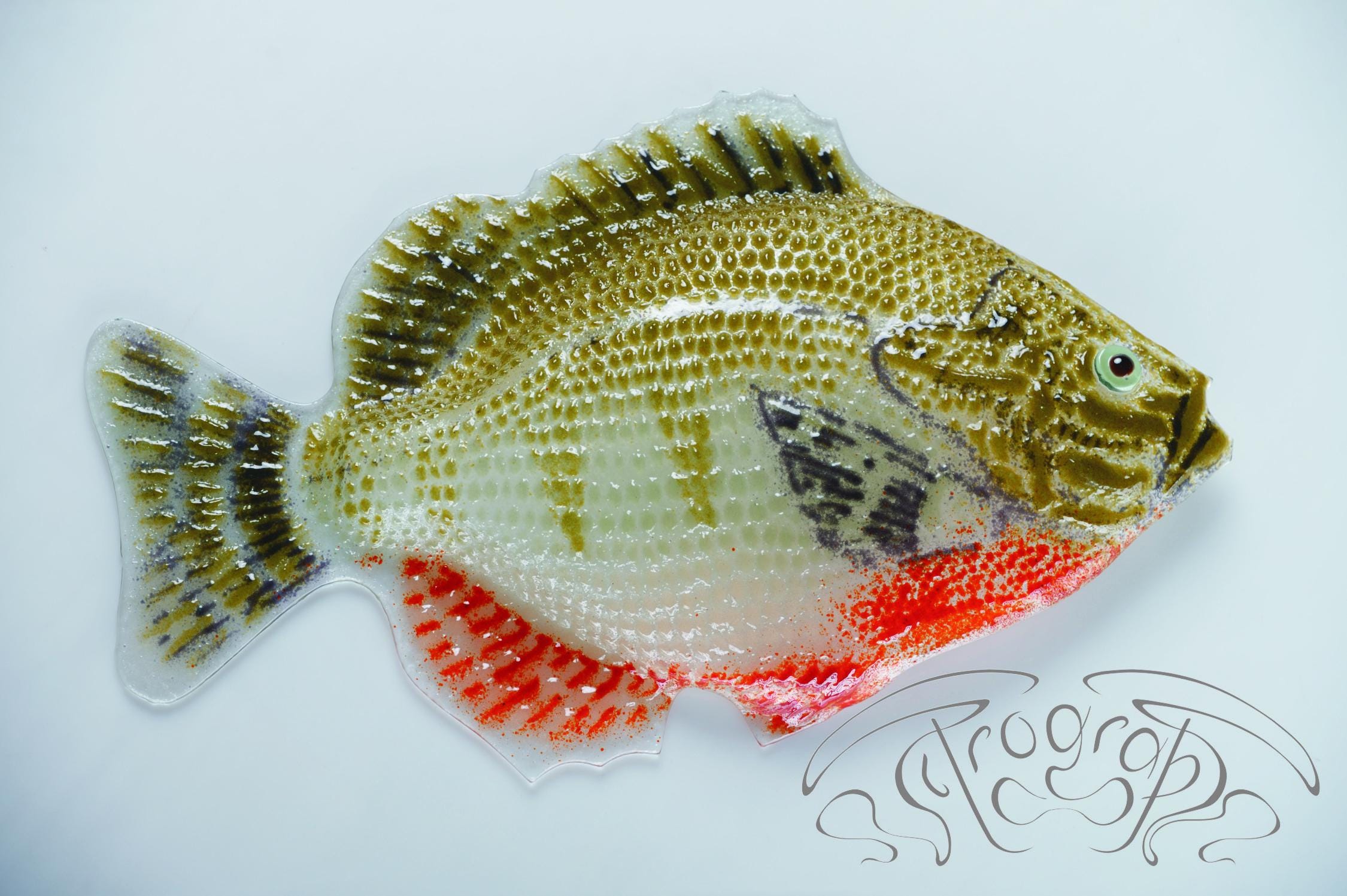 Perch Object Handcrafted Glass Perch Sculpture on Metal Stand – Fisherman Gift - Etsy