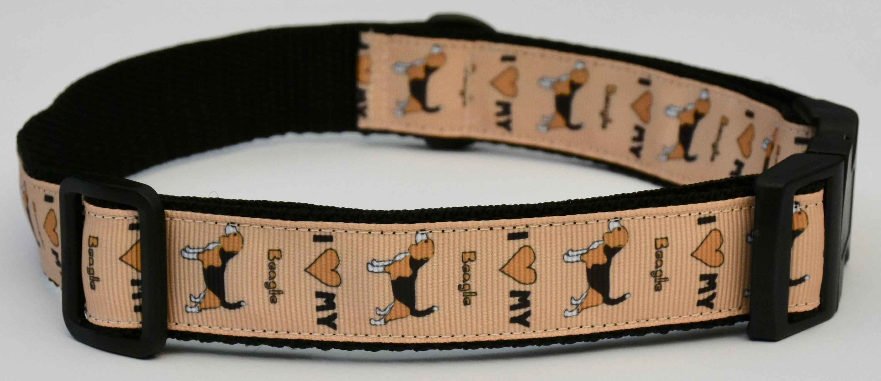 I Love Beagles Dog Collar Dog Collar Beagle Dog Collar I Etsy