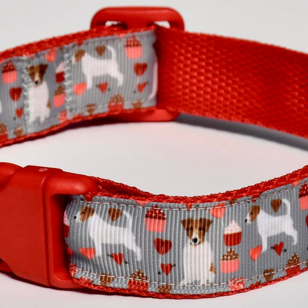 Collier Fox Terrier, collier de chien, collier de chien Mini Fox Terrier, collier de chien Fox Terrier, collier de chien rouge, collier de chien réglable