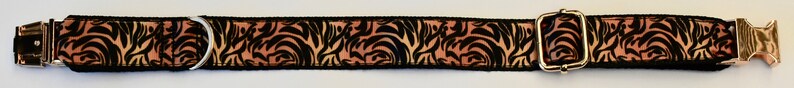 Gold Cat Collar Tiger Print Collar Gold Dog Collar Tiger Cat collar Tiger Collar Tiger Pet Collar Gold Collar Tiger Dog Collar