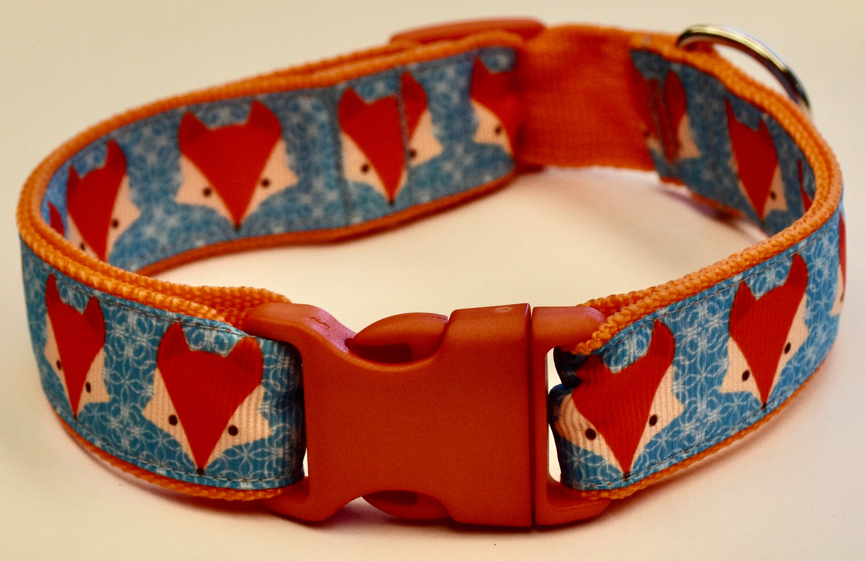Foxy Collar Fox Dog Collar Fox Cat Collar Fox Pet Collar Etsy