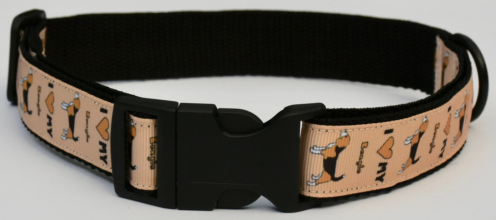 I Love Beagles Dog Collar Dog Collar Beagle Dog Collar I Etsy