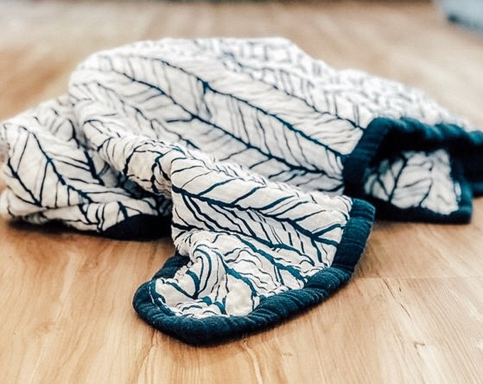 4 Layer Double Gauze Baby Blanket Throw Blanket Quilted Etsy