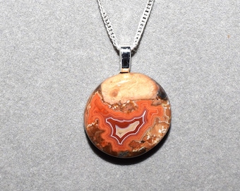 Fairburn Agate Necklace, Fairburn Agate Pendant, Gemstone Pendant, Boho Jewelry, Gift for Women