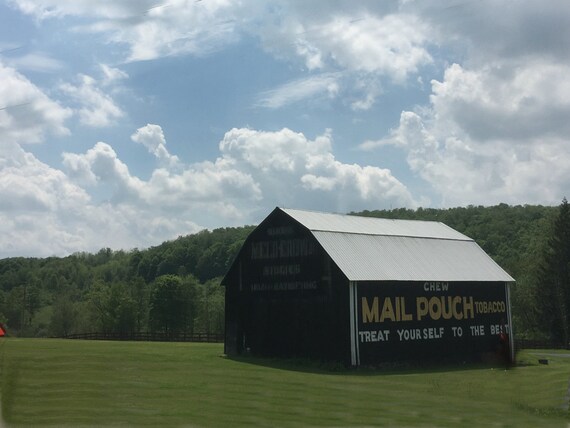 Mail Pouch Tobacco Barn Photo On Canvas Etsy