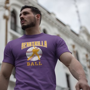 LSU Tiger Baseball Gameday Tee - Geauxrilla Ball