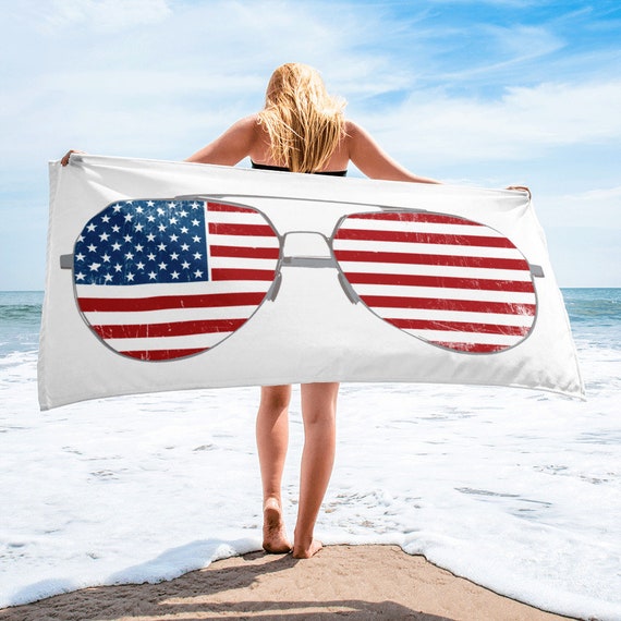Independence Day Beach Towel Polyester Beach Towel Kitchen Towels
