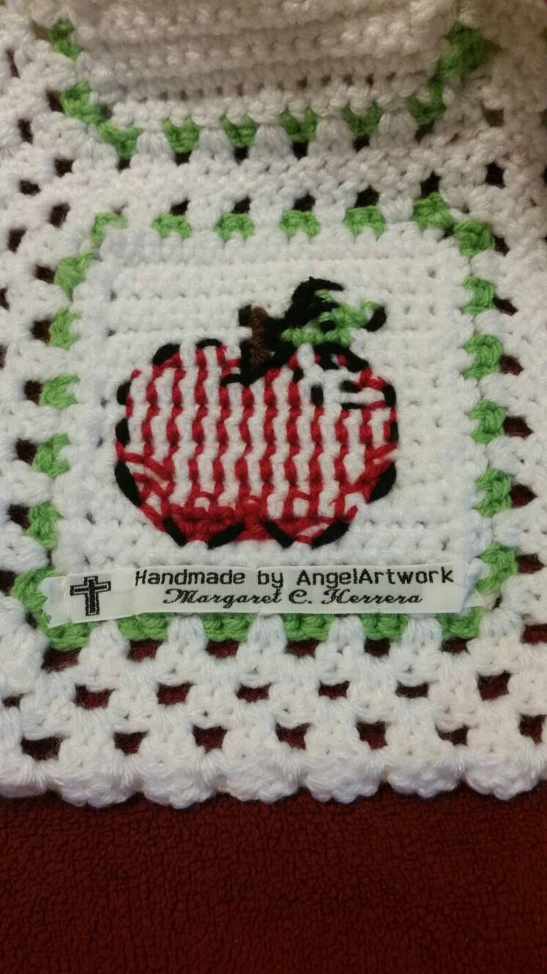 Cross-stitch Apple Baby Blanket image 4