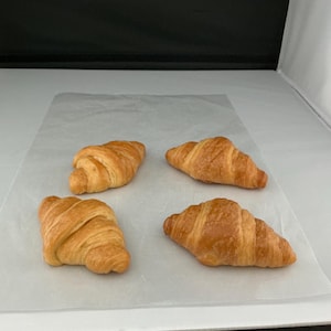 Fake Croissant Rolls (Set of 4): Farmhouse Staging Prop