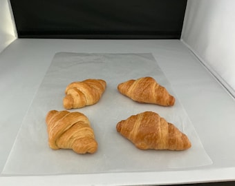 Fake Croissant Rolls (Set of 4): Farmhouse Staging Prop