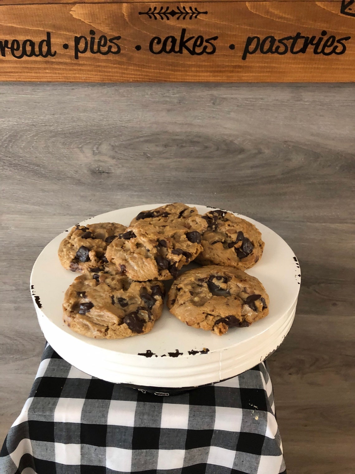 Fake Faux Cookies Set of 6 Chocolate Chip Fake Cookies Etsy