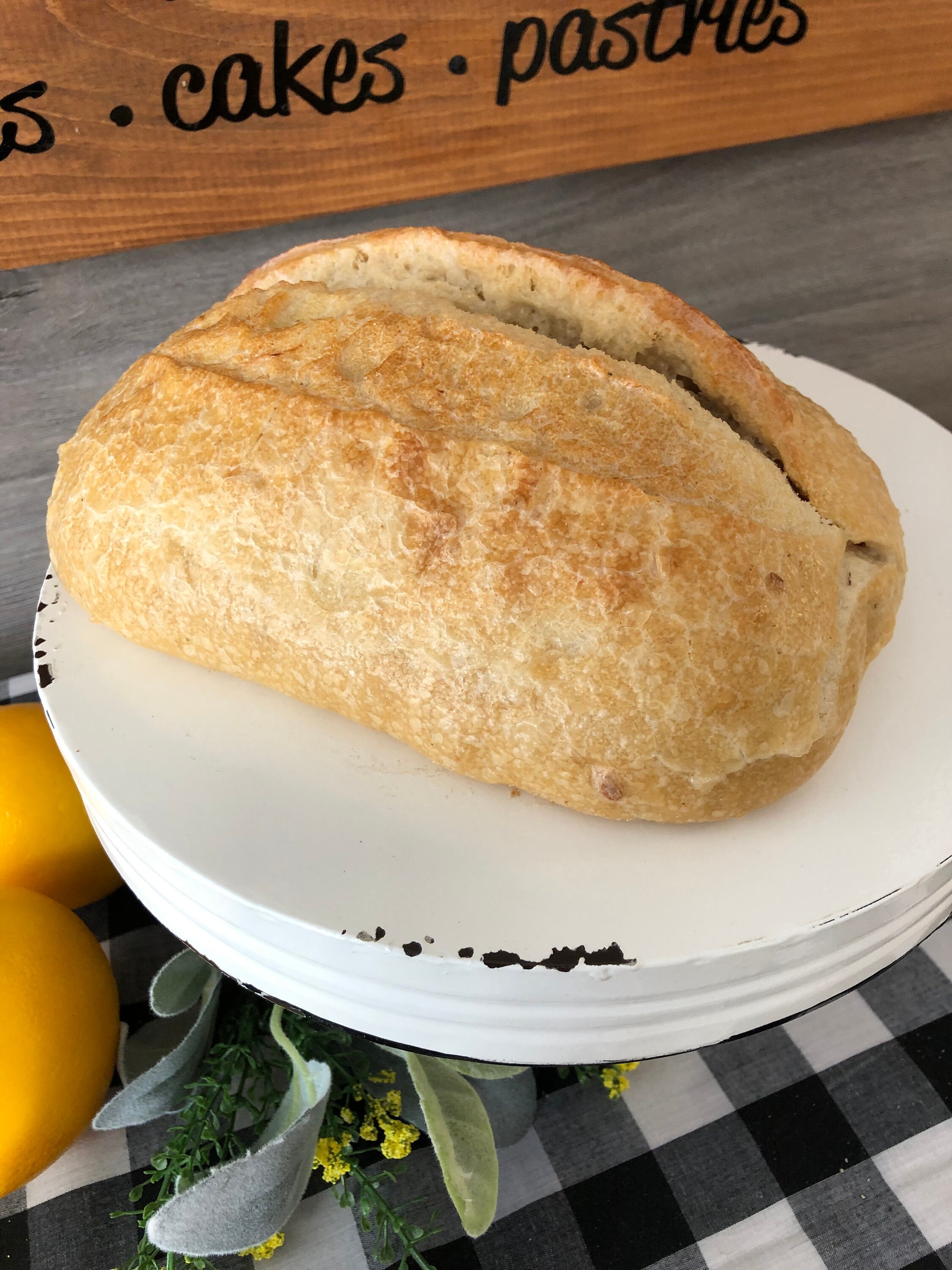 Fake Faux Country White Bread Loaf Fake Bread Fake Bake Bread Primitive ...