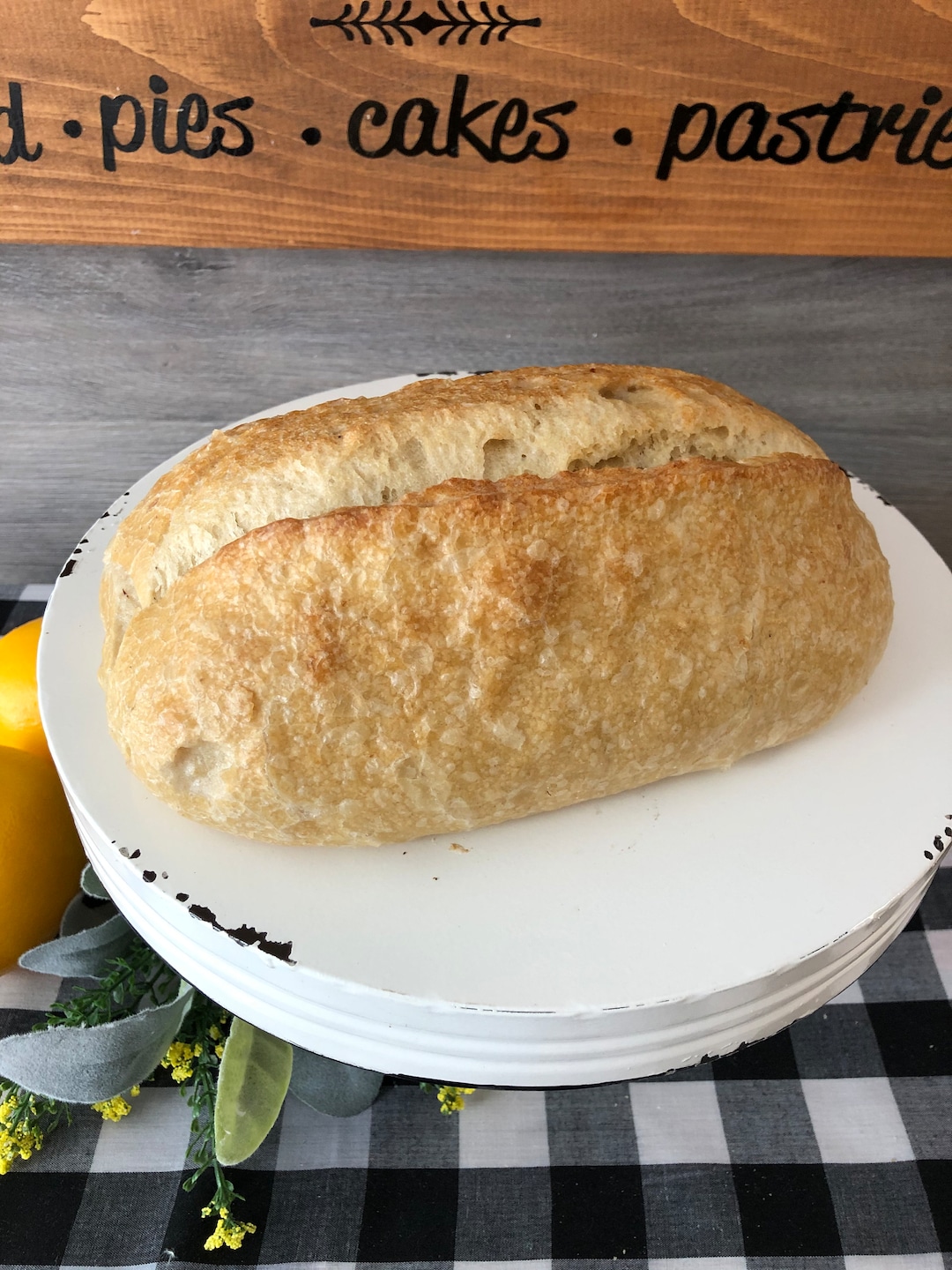 Fake Faux Country White Bread Loaf Fake Bread Fake Bake Bread Primitive ...