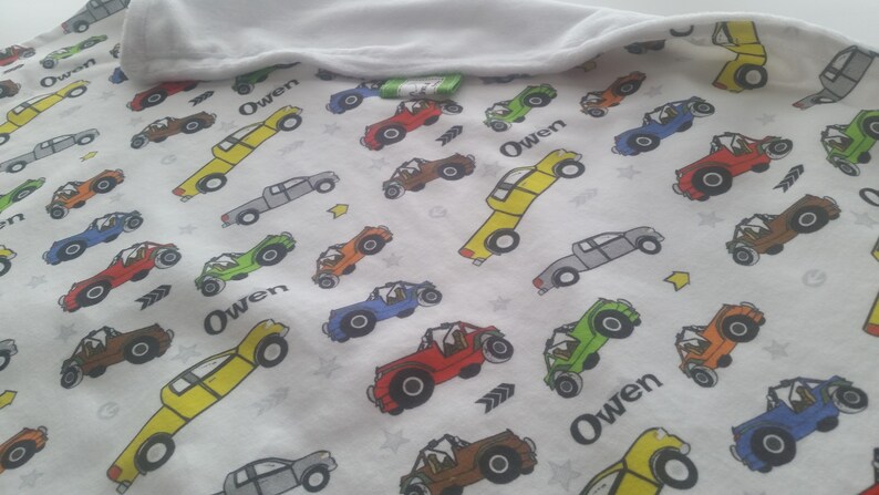 24x32 Newborn 32x50 Toddler Kids Blanket minky blanket Toddler Baby Blanket Sham- Jeeps /& Pickup Trucks organic cotton