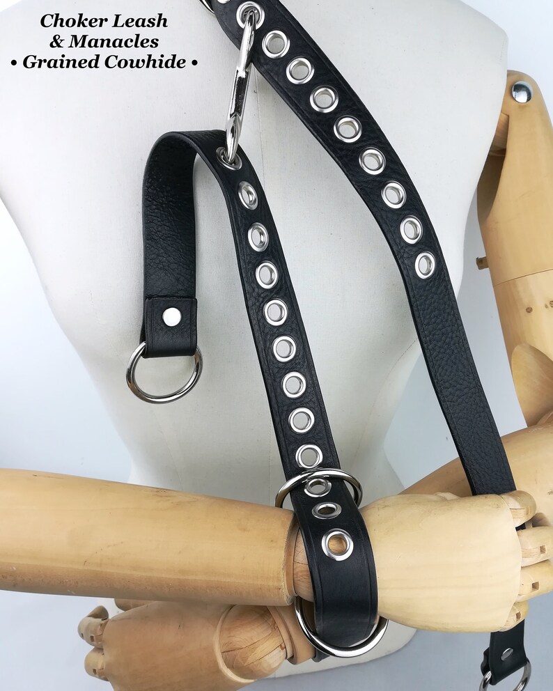 Lockable Leather Choker Training Collar BDSM Gear Etsy