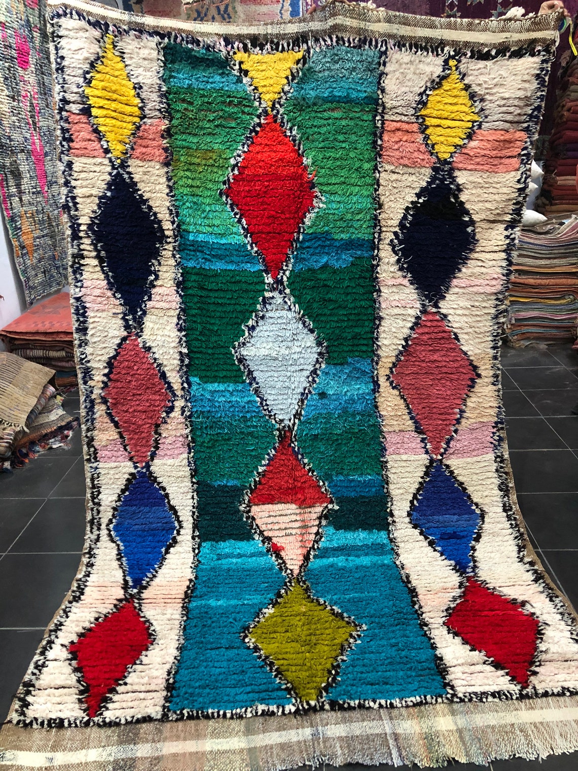Jahrgang marokkanischen Azilal Teppich 270x165cm Versand ...