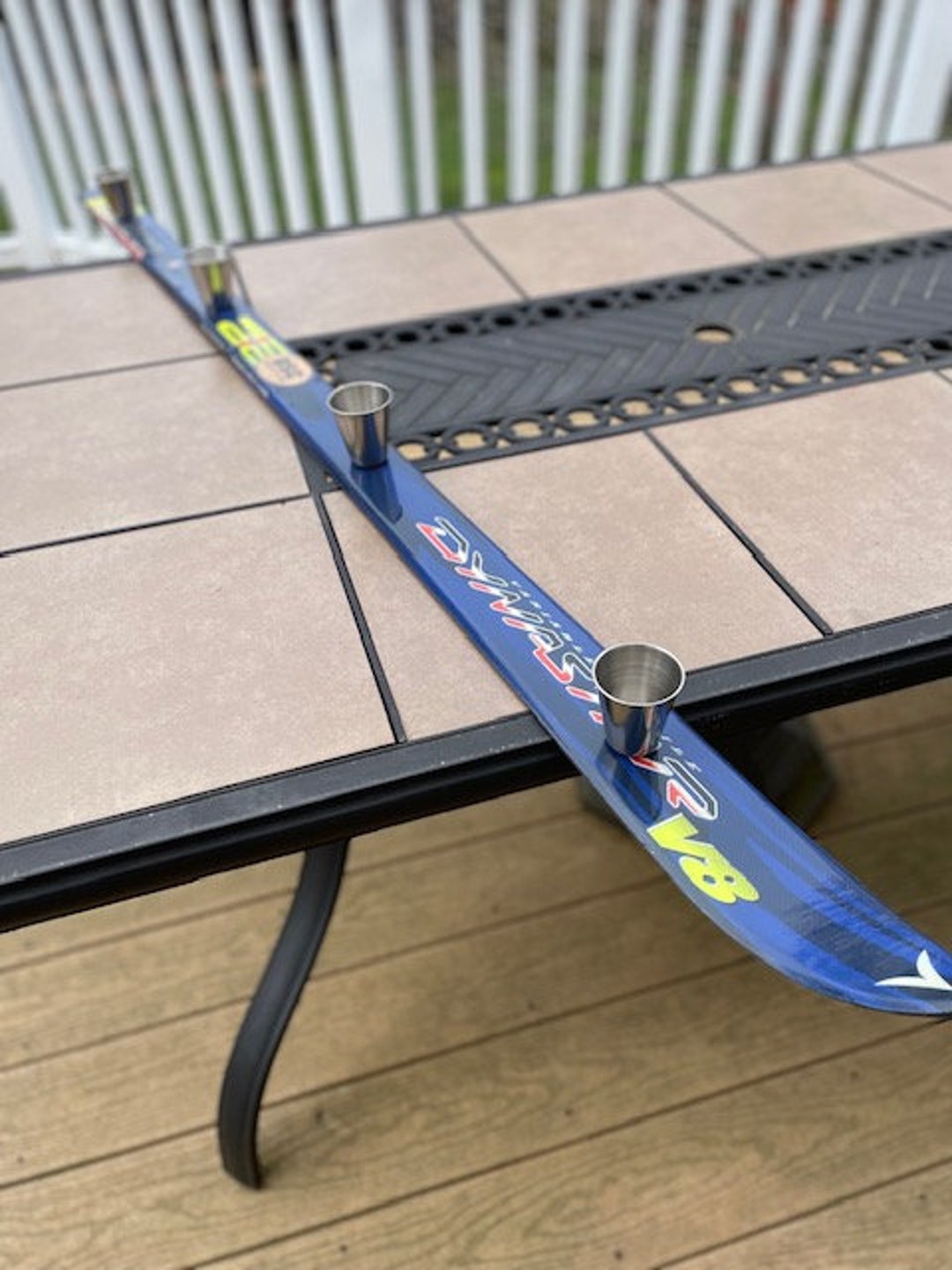 Shot Ski Removeable Shot Glasses Etsy