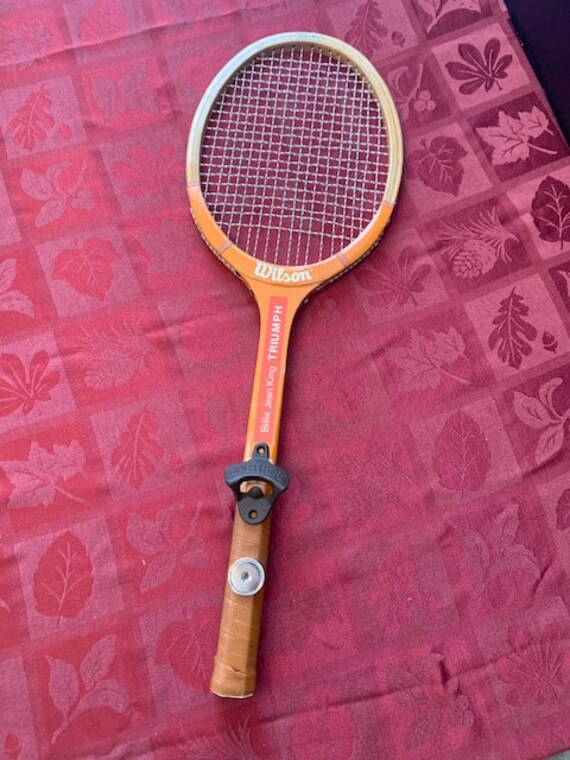 Repurposed Vintage Tennis Racket Bottle Opener Or Coat Repurposed Vintage Tennis Racket Bottle, French Coat Hooks Rackets