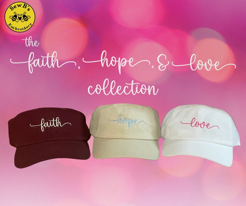 Hope Embroidered Hat - Etsy