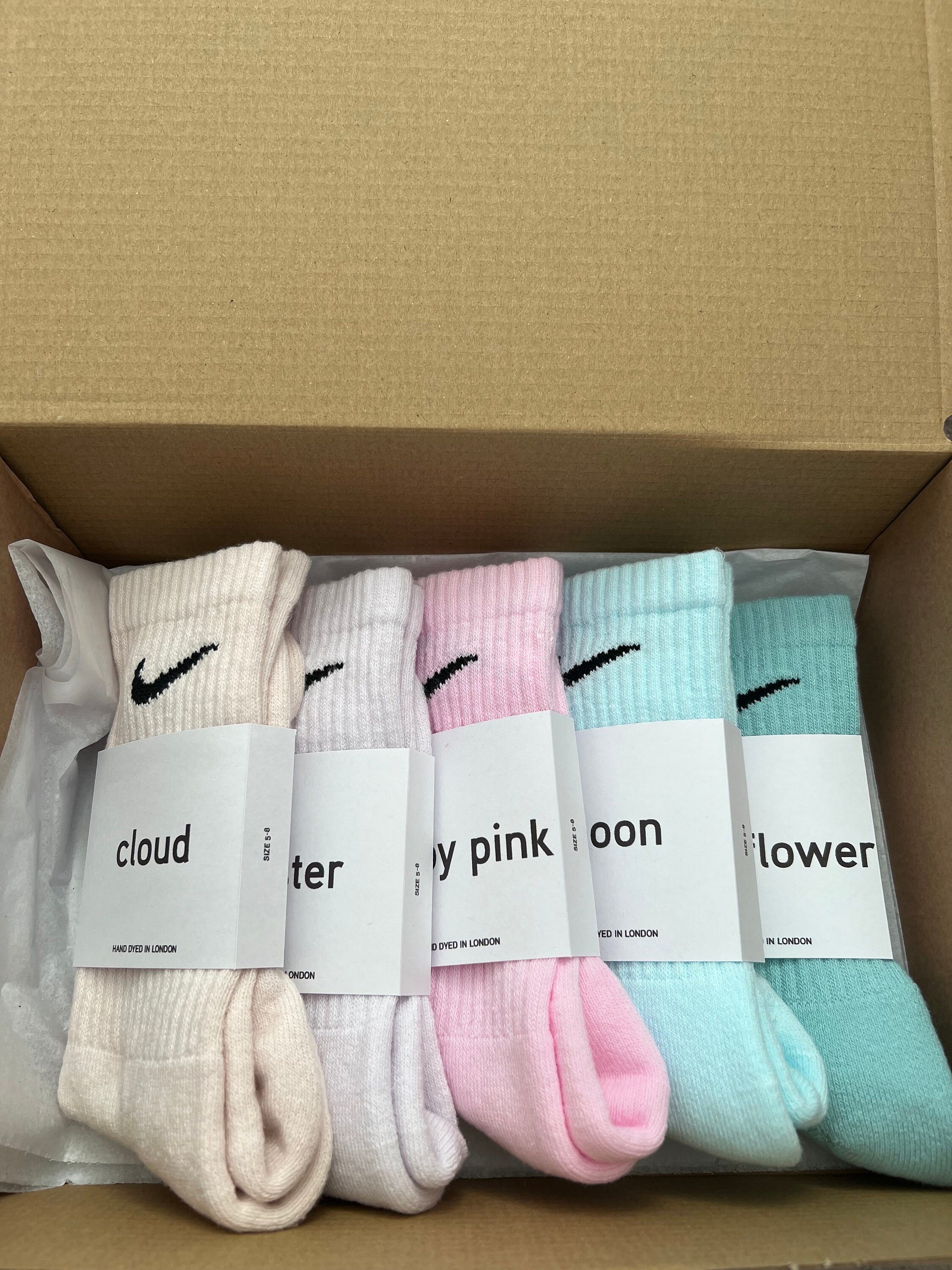 Pastel nike chaussettes Etsy Canada